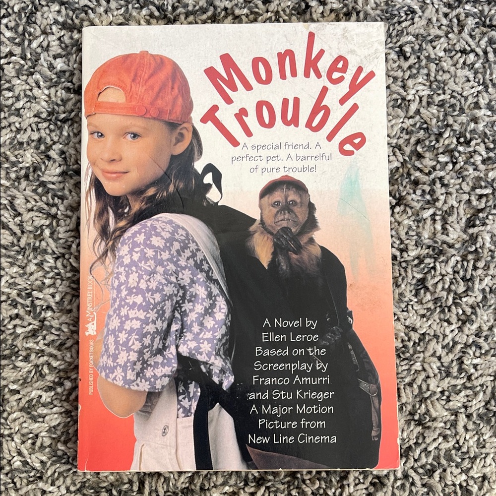 Monkey Trouble by Ellen Leroe based on screenplay major motion picture book